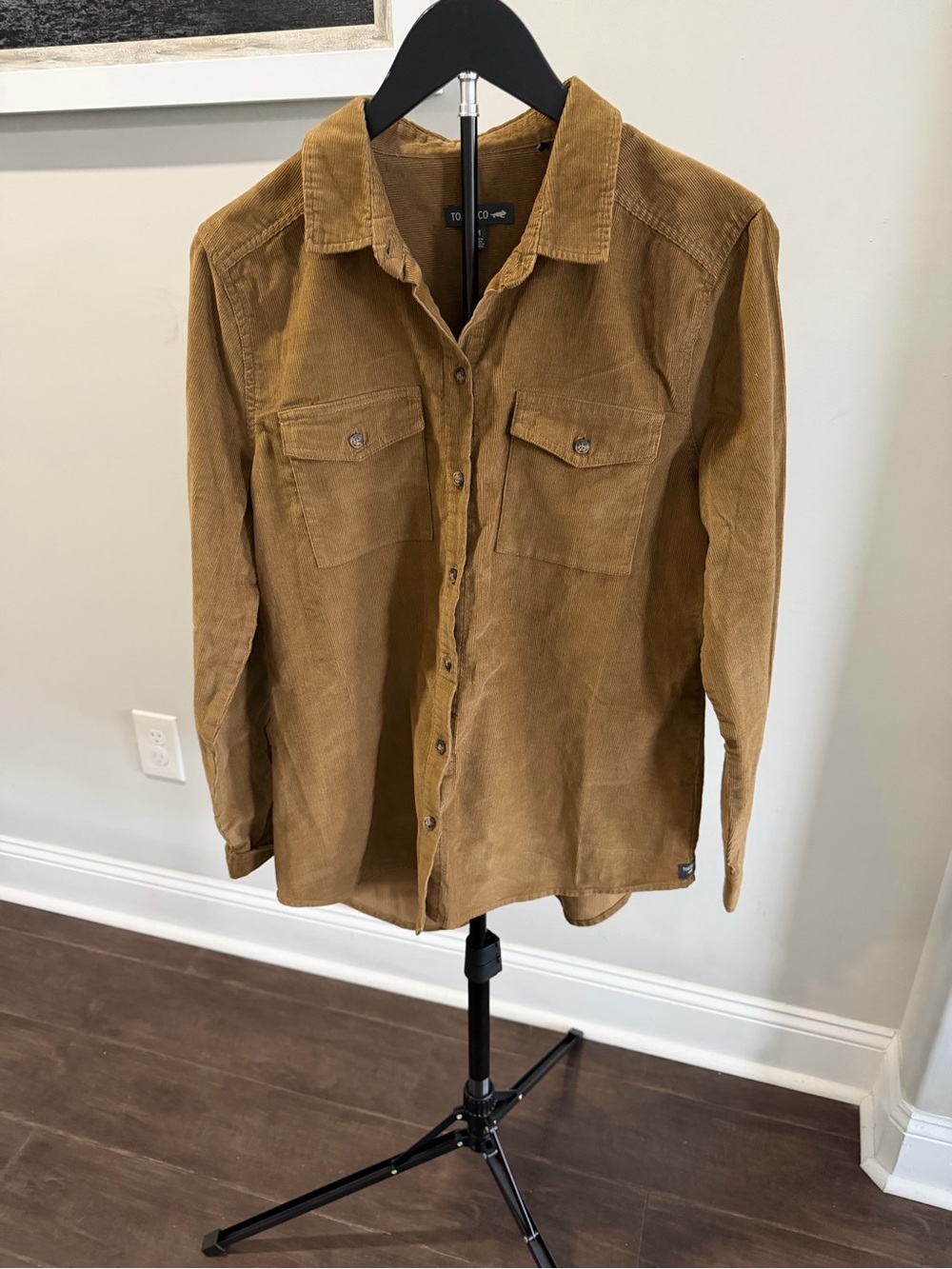 Toad&Co Corduroy Button-Down Shirt in Camel - Picture 3 of 6